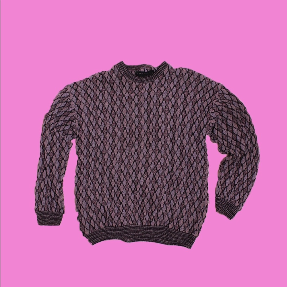 patterned sweatshirt